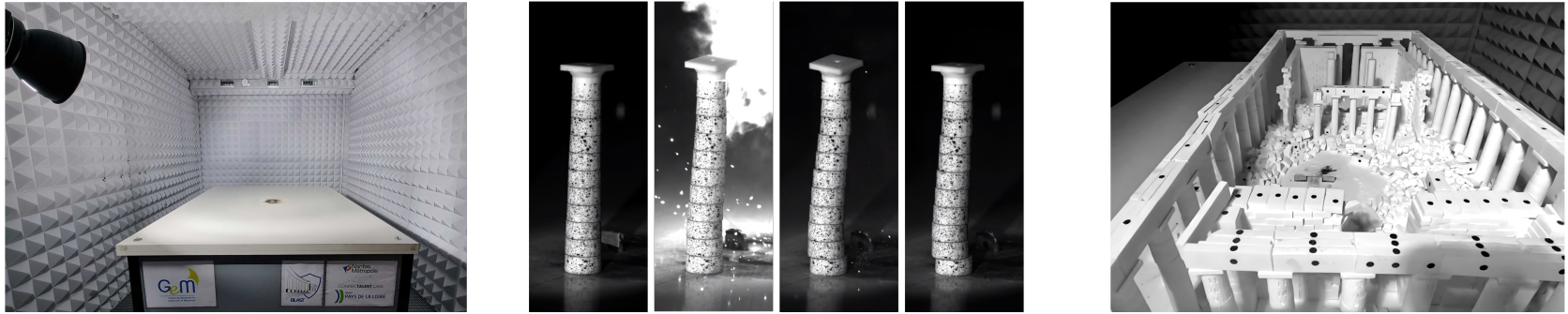 Dynamic response of a masonry vault subjected to extreme loading